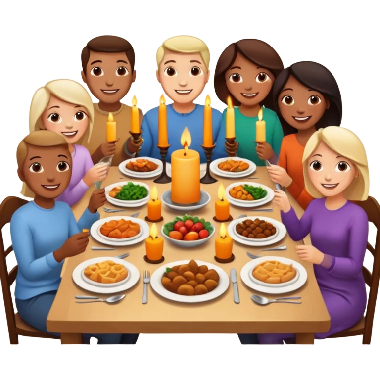 dia de jantar com amigos de infancia emoji