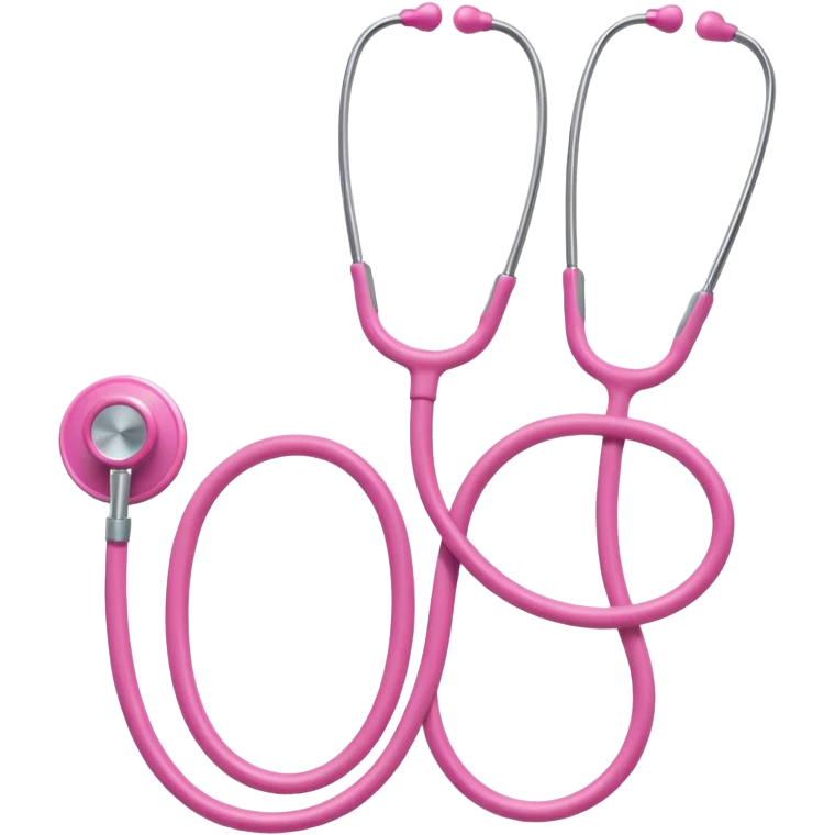 Pink stethoscope emoji