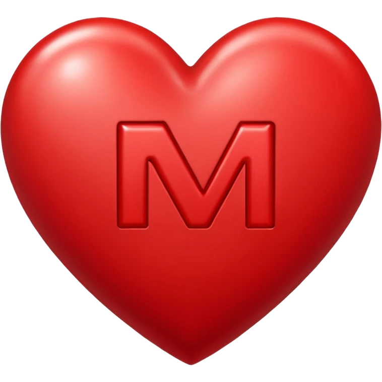 A + M heart emoji