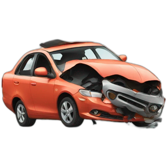 Car crash emoji