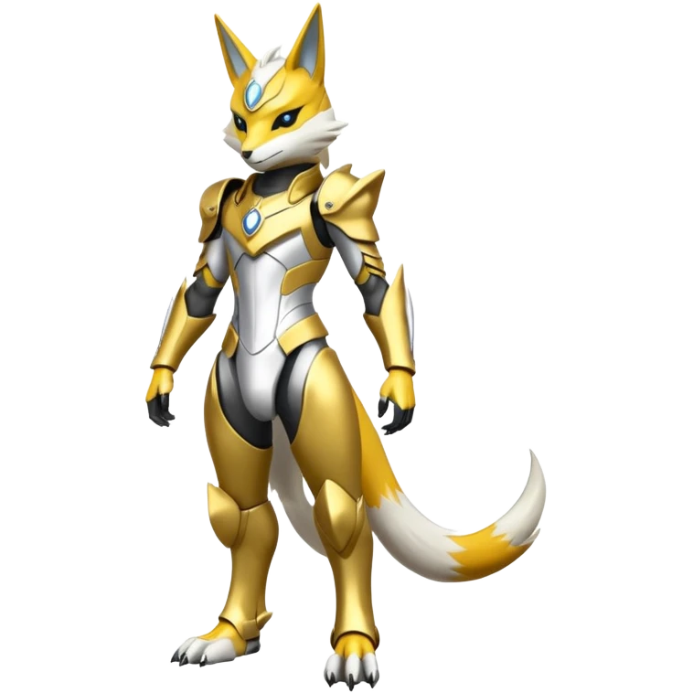 Modern Futuristic Renamon (full body) emoji
