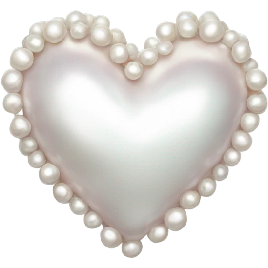Pearl heart emoji