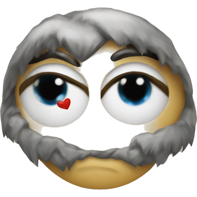 Llam ojos de corazon emoji