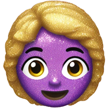 glitter plastic toy emoji