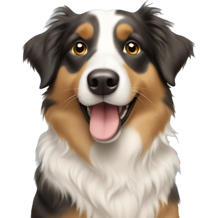 Australian Shepherd and golden retriever mix emoji