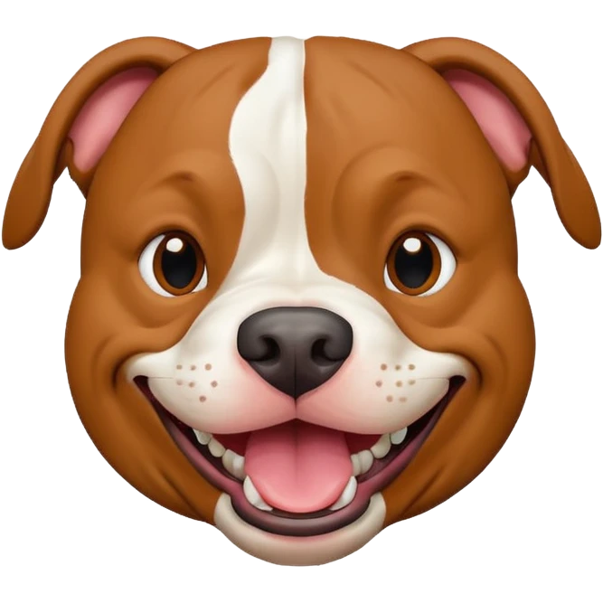 Funny pitbull emoji
