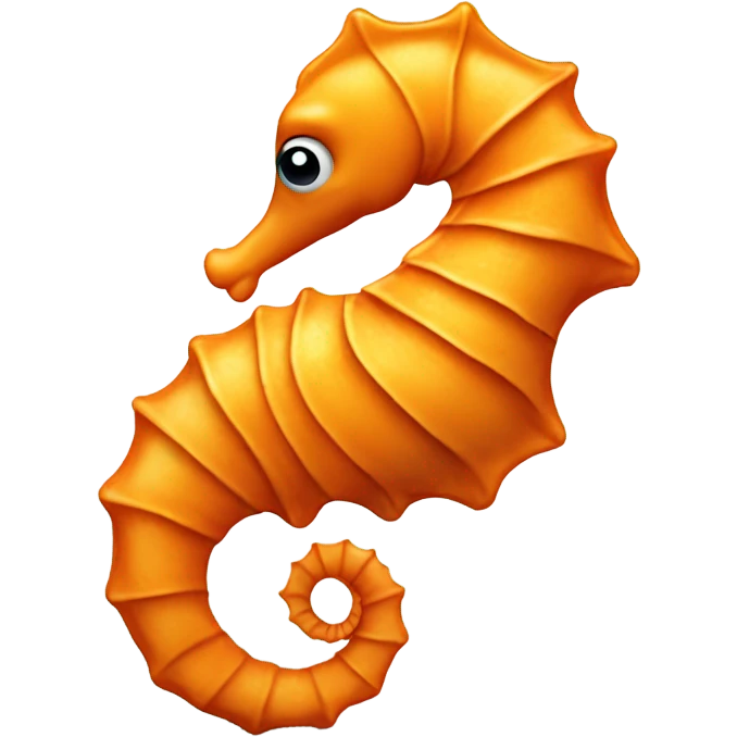 Orange seahorse emoji