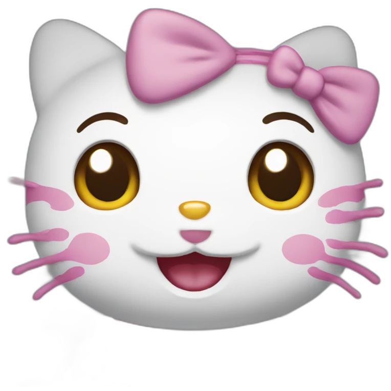 hello kitty smiling emoji