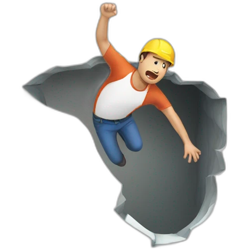 falling down a hole emoji