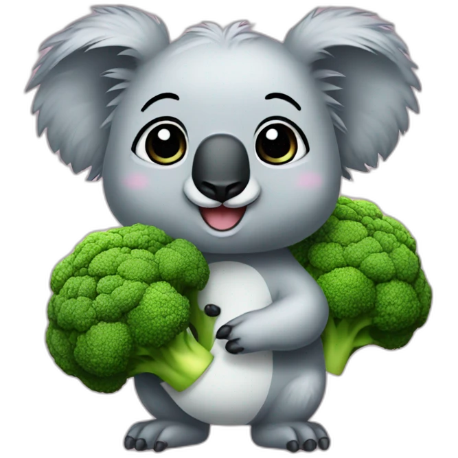 koala broccoli princess emoji