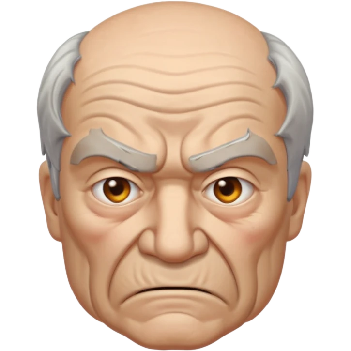 very angry old man emoji