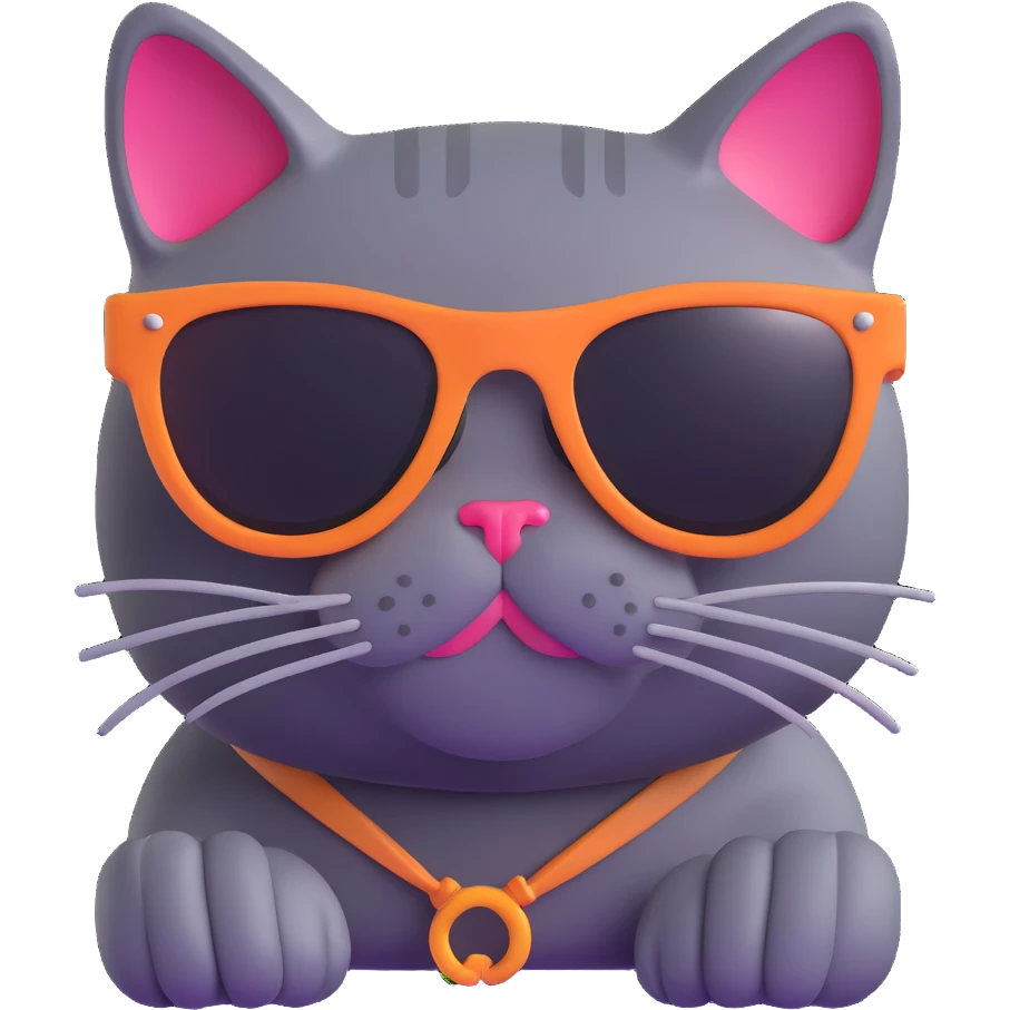 cat wearing sunglasses emoji