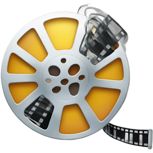 Cinema reel with film emoji