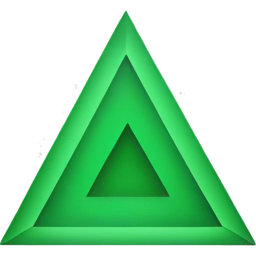 Green upward triangle emoji