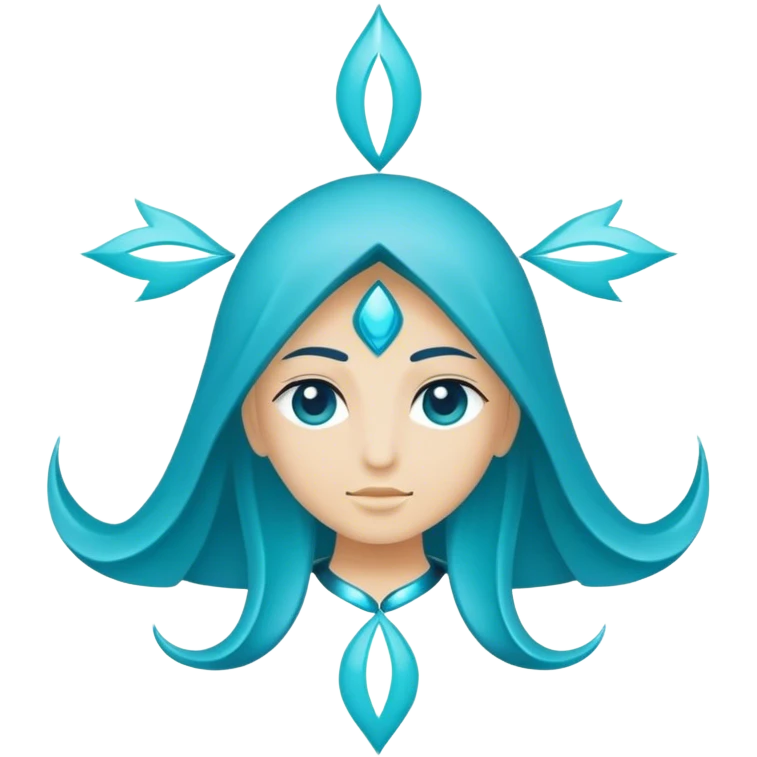 spiritual blue emoji