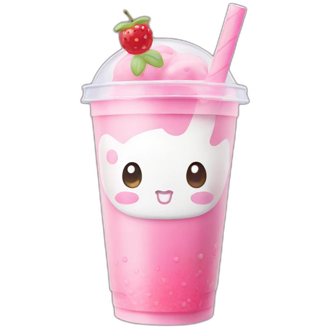 My melody bubble tea emoji