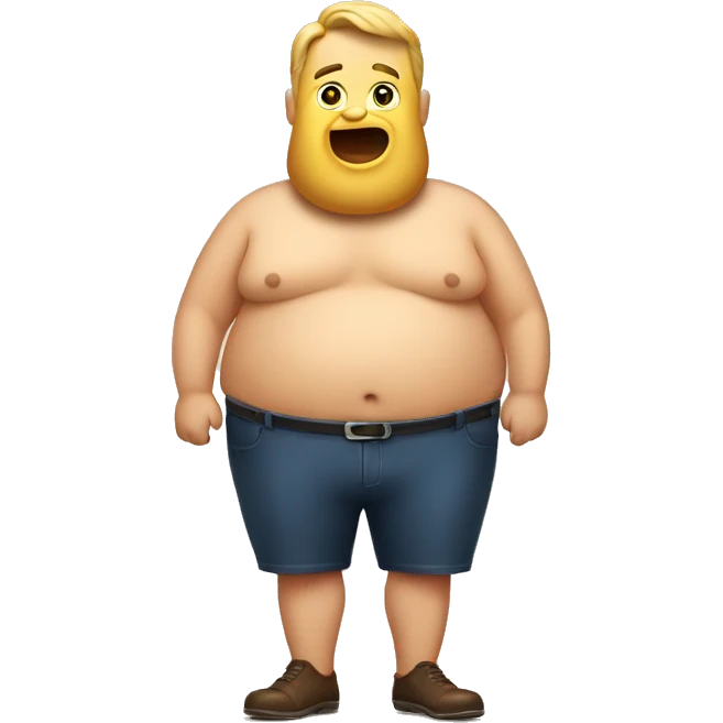 Beer belly man emoji