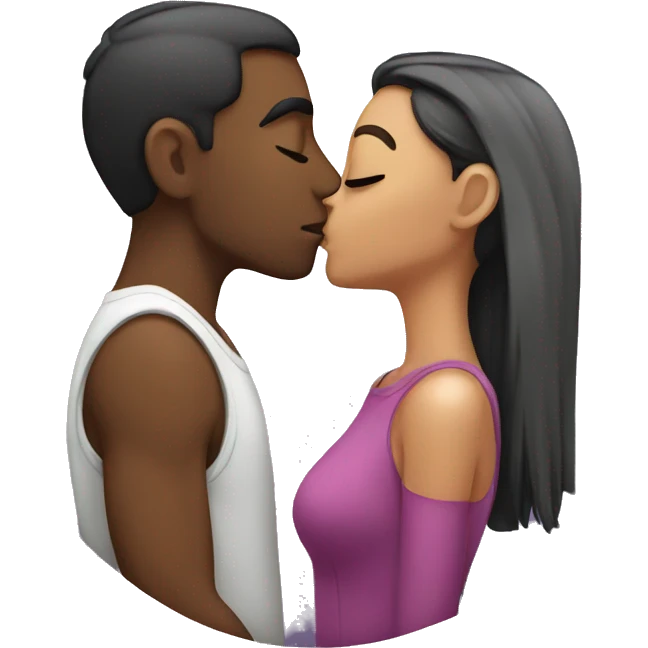 bf gf kissing emoji