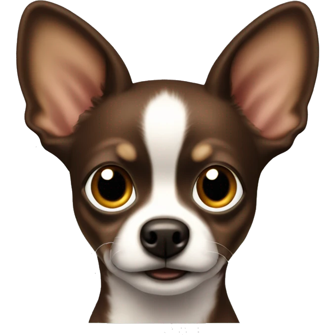 Medium dark Brown Chihuahu emoji
