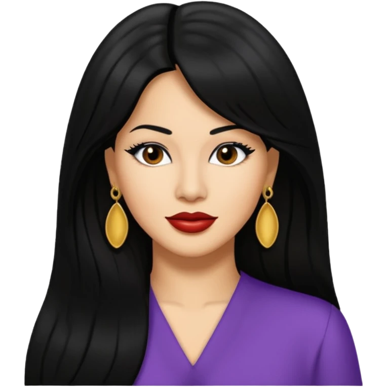 Selena Quintanilla with long hair emoji