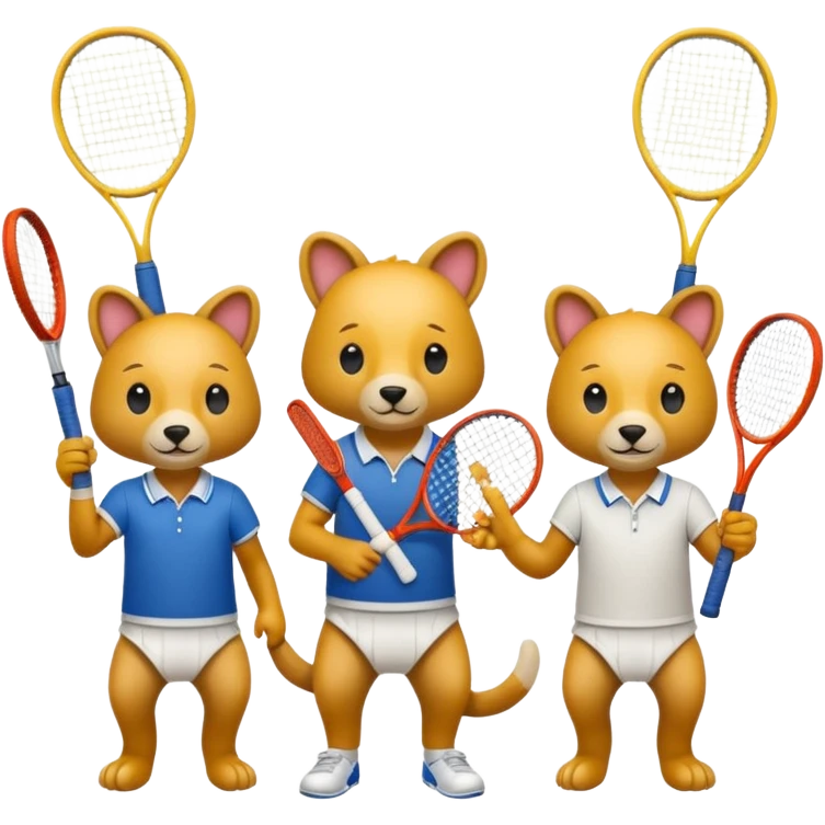 Tennis-Racket Animals emoji