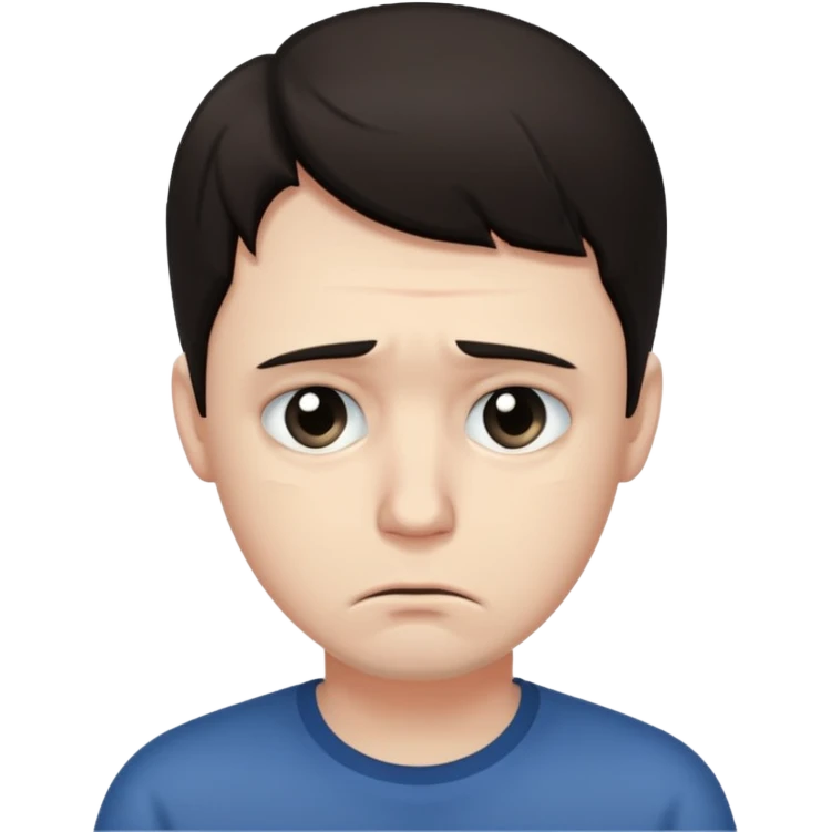 The sad man emoji