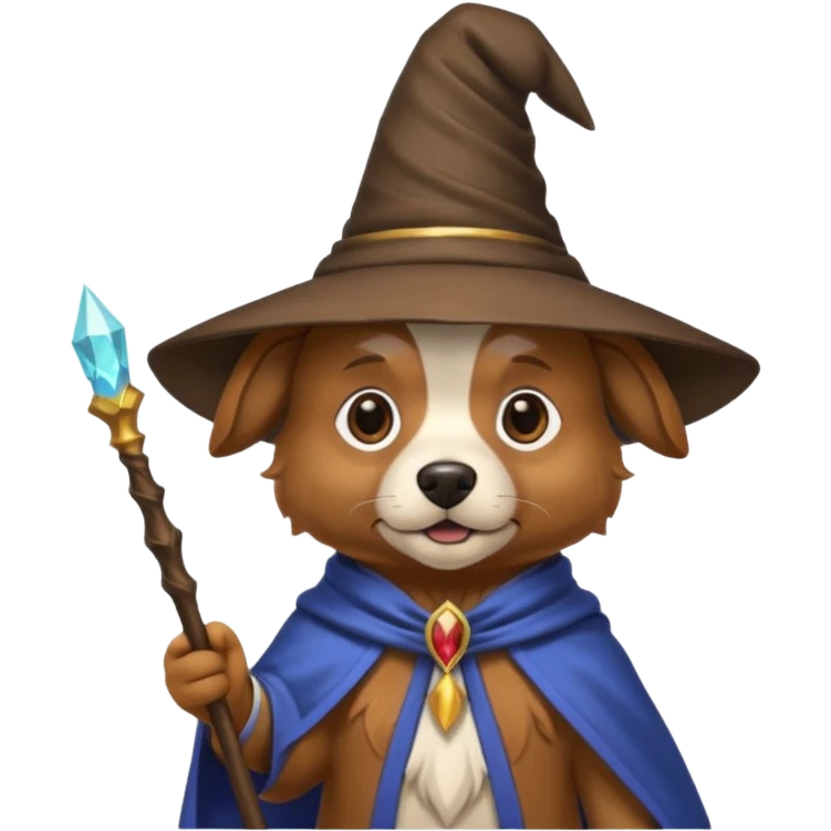Dog wizard emoji