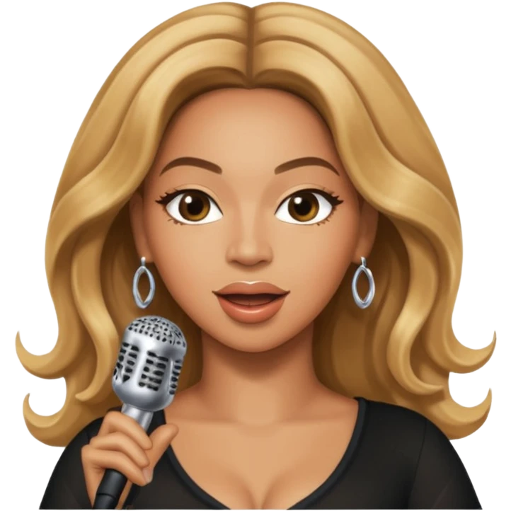  Beyonce singing emoji