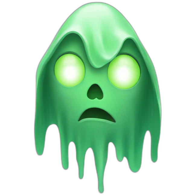 Green ghost emoji