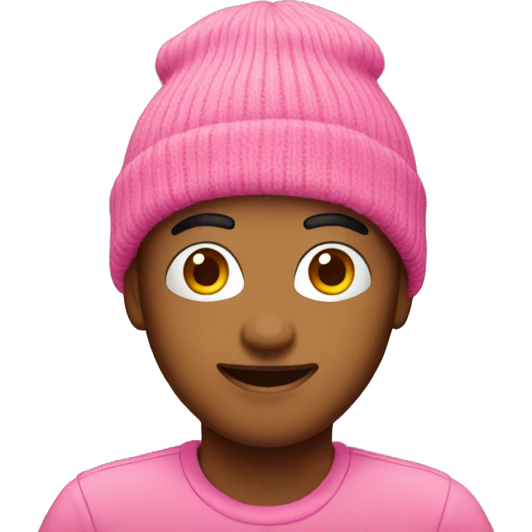 Pink beanie emoji