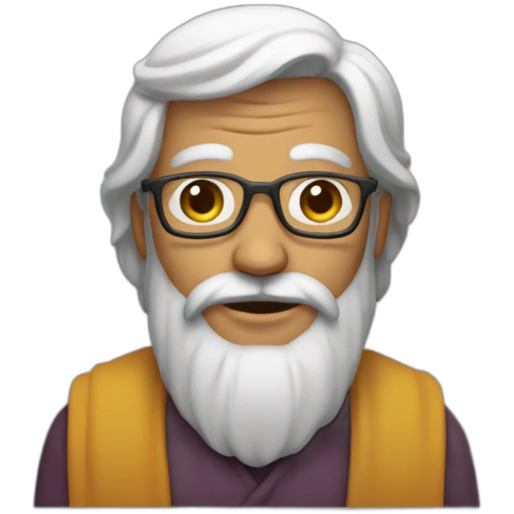 A wise man emoji