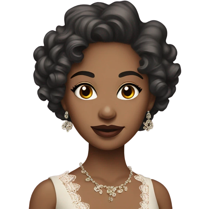 Coquette girl emoji