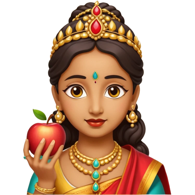 bhama god with an apple emoji