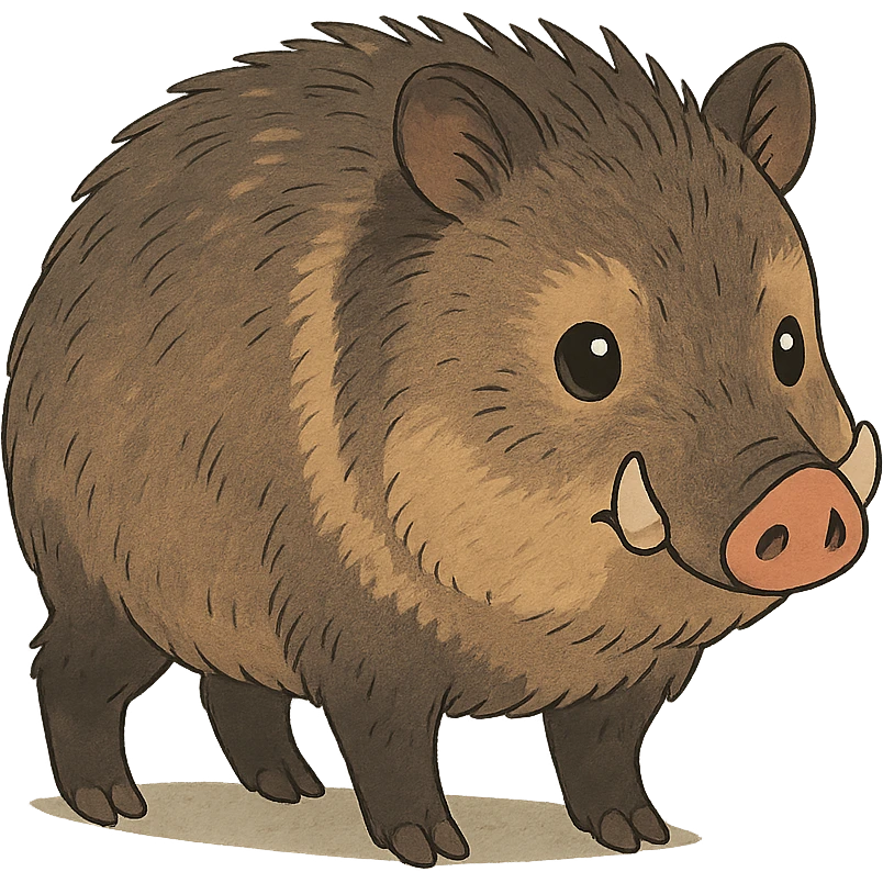 cute javelina emoji