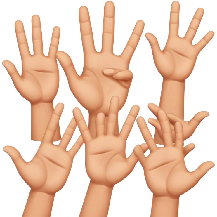 Six seven meme hands  emoji
