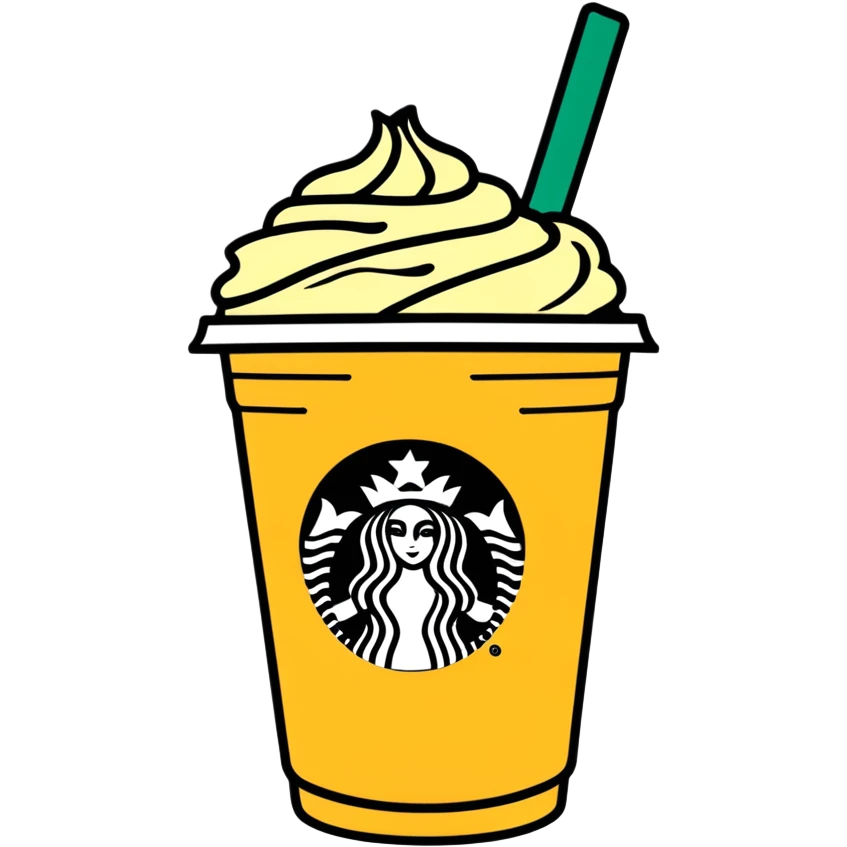 A Starbucks drink  emoji