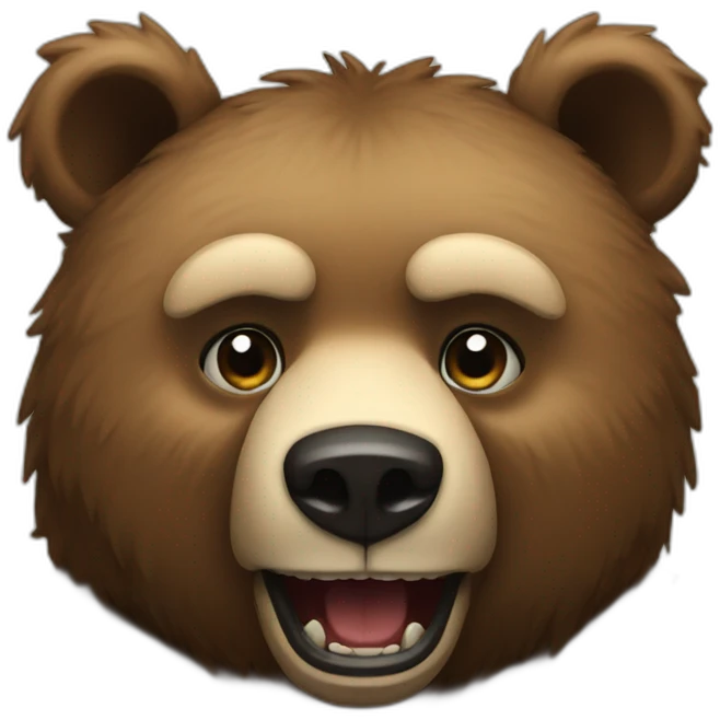 Killer bear emoji