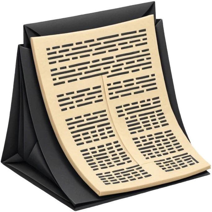 black-color article emoji