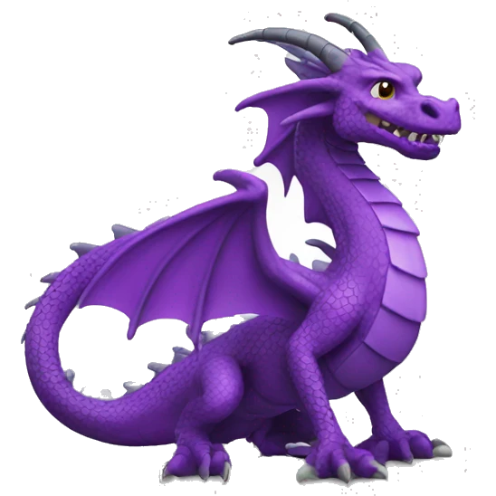 purple dragon 360 loop emoji