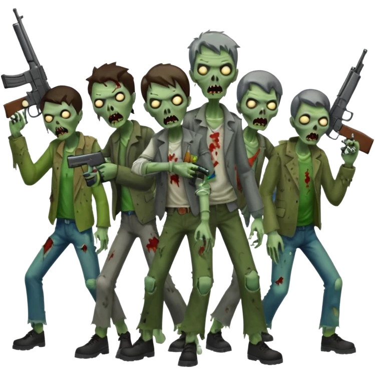 Call of duty Zombies con armas de fuego  emoji