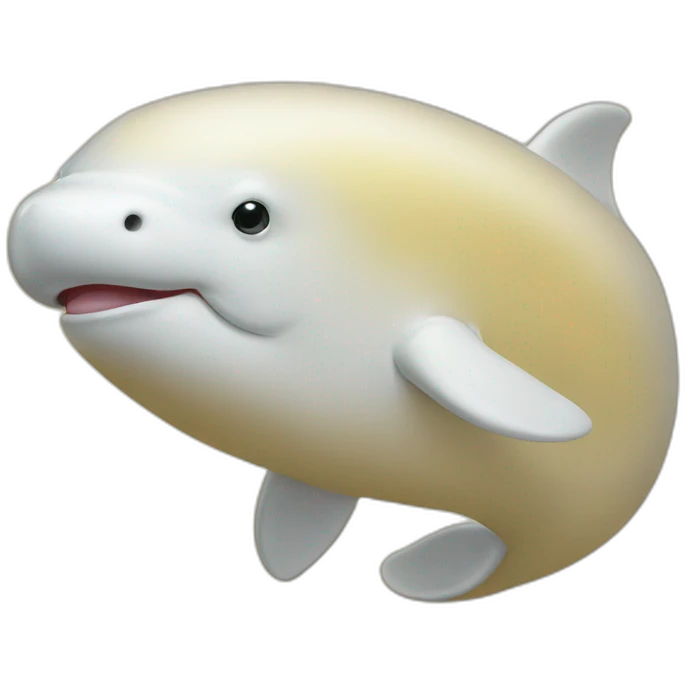 Yellow gold beluga emoji