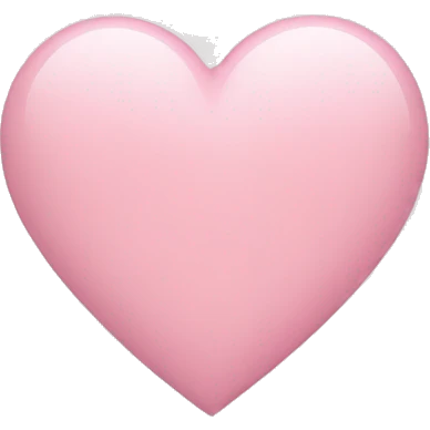 light pink heart emoji