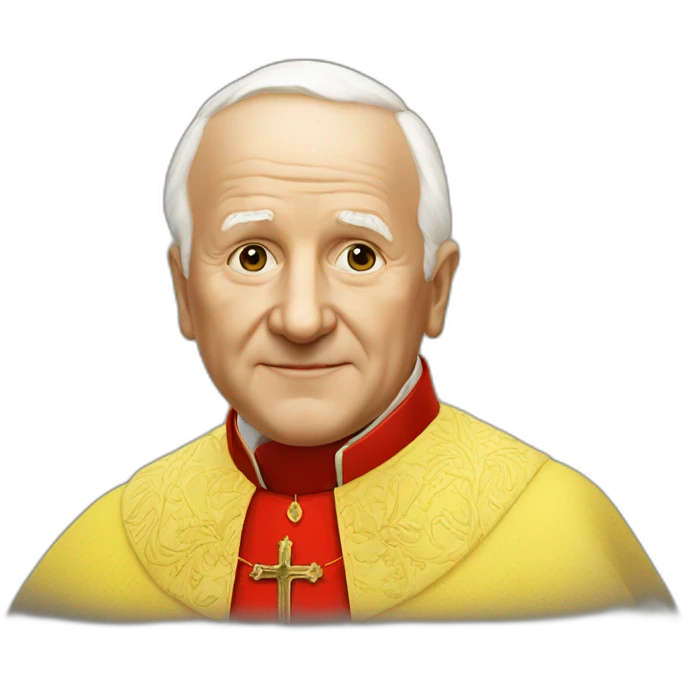 john-paul-ii-with-very-saturated-unnatural-yellow-skin emoji