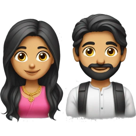 punjabi boy and girl  emoji