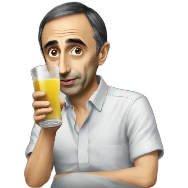 Éric zemmour drinking emoji