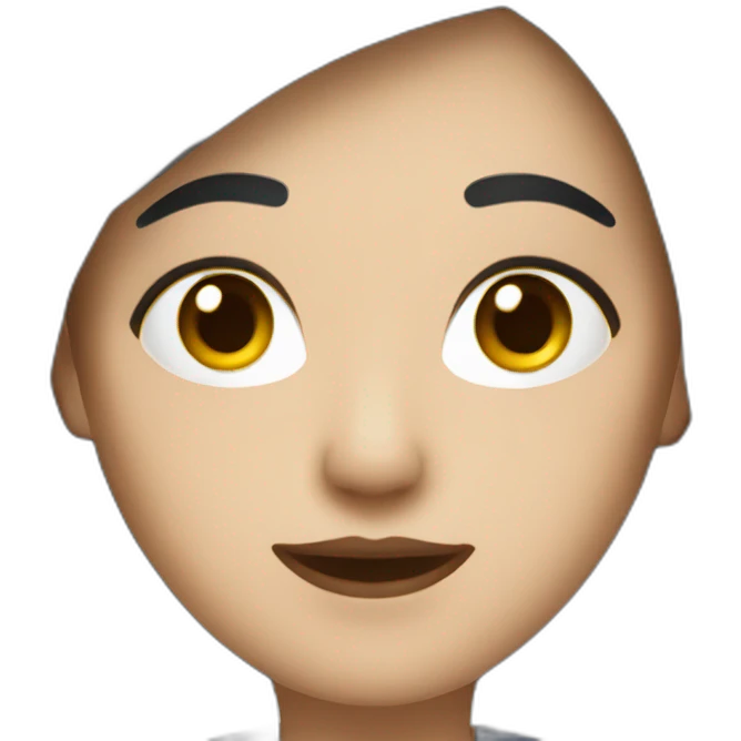 White woman accountant with black hair emoji