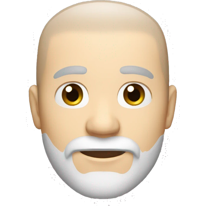 brown hair CREW CUT with beard, white skin 30 yeard old boy emoji