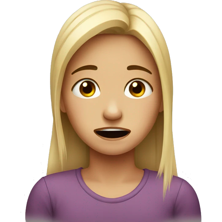Crying girl  emoji