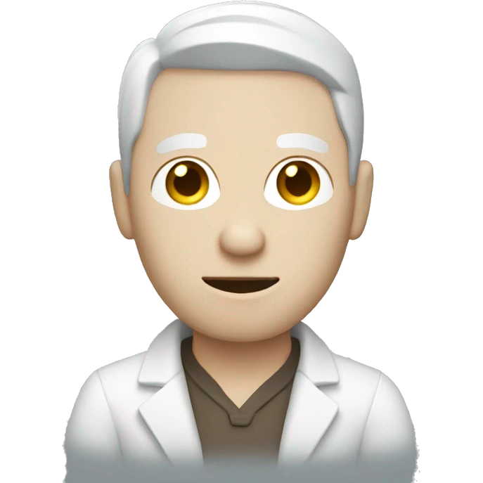 a man with white skin holding a camera emoji