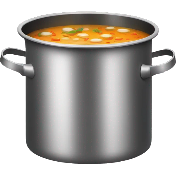  cooking pot with soup emoji